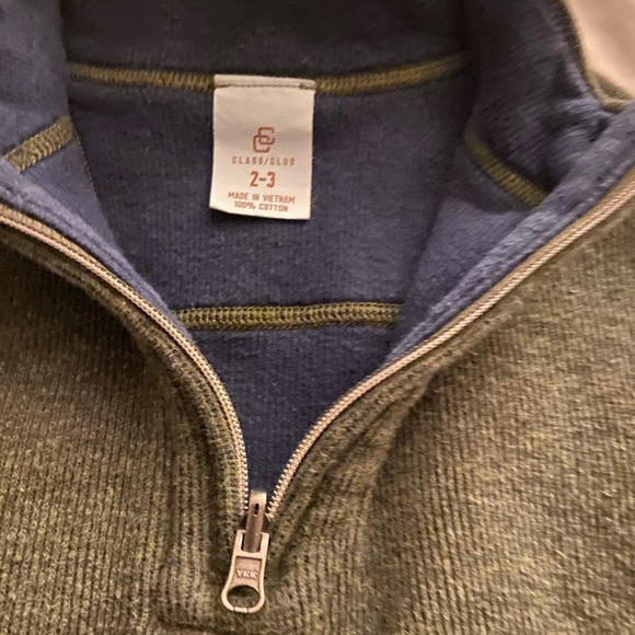 Class / Club Size 2-3 Cotton Knit Sweater With Zipper - Picture 2 of 4